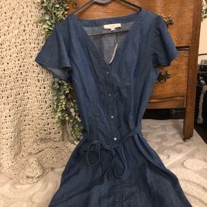 *SOLD* LOFT chambray dress